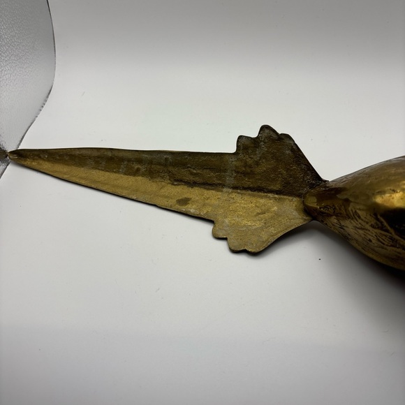 Large Solid Brass Pheasant Sculpture 16 inch - Picture 6 of 8